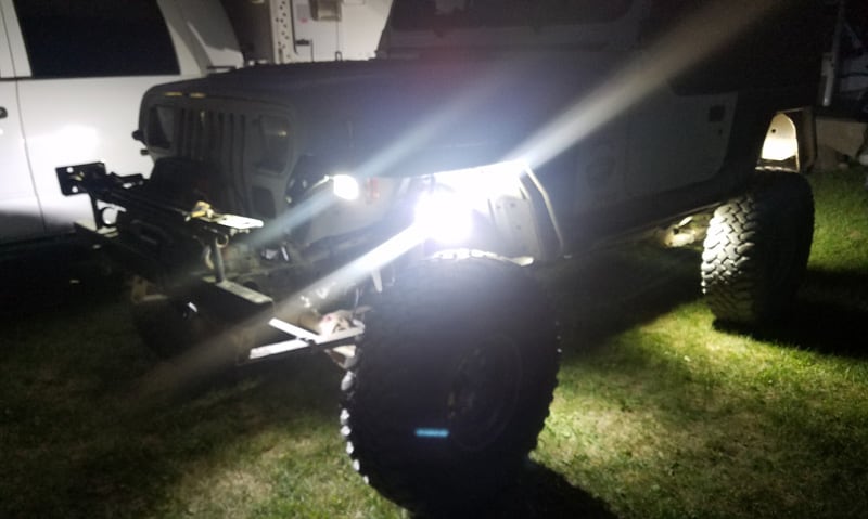 LED Lights On Jeep