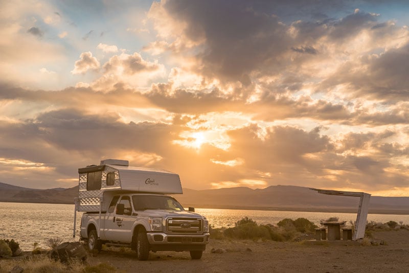 Pyramid Lake Sunset