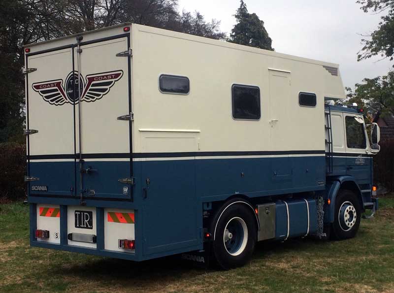 Scania Truck Camper From Back