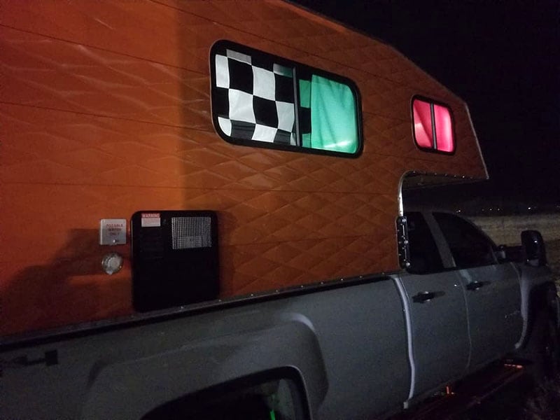 Custom Curtains Installed In a Capri Camper