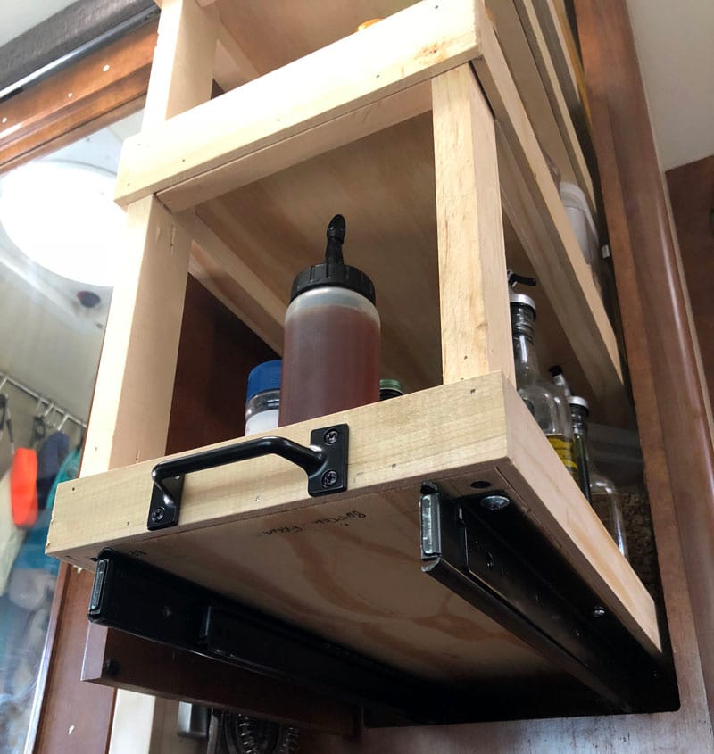 Homemade Kitchen Pantry Bottom Slide