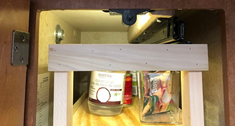 Homemade Kitchen Pantry Top Slide