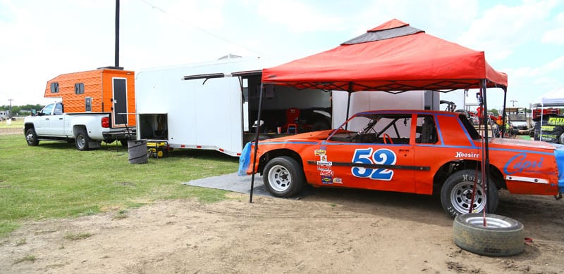 Racecar Under Canopy, Heart-O-Texas-Speedway