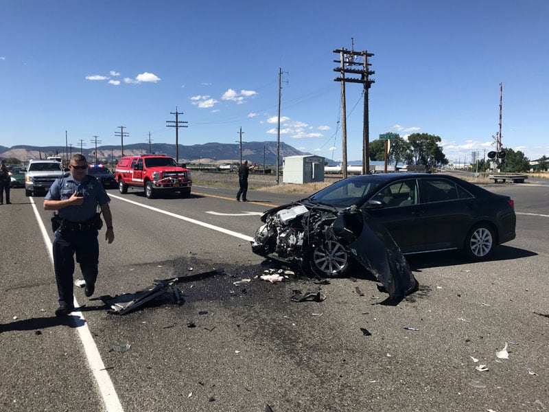 Toyota Camry Hit Truck