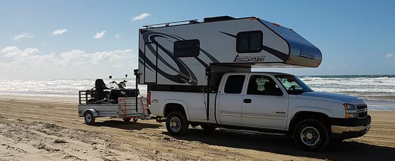 Beach Camper And ATV