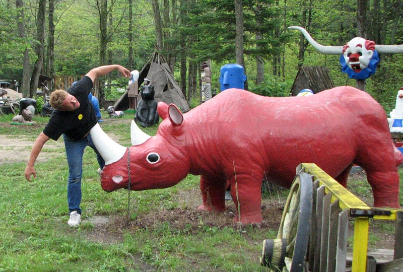 Roadside Attractions Red Rhinoceros