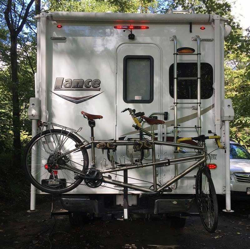 7cycles Tandem Bicycle On Camper