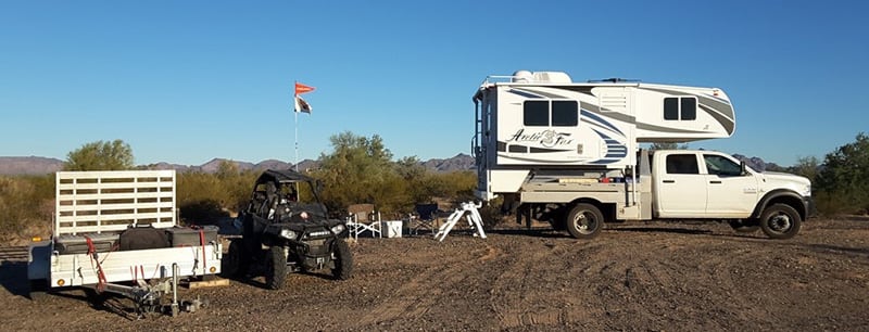 Buggy Set Up Campsite