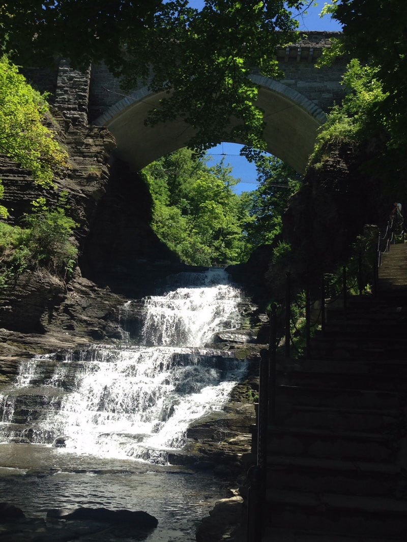 Cascadilla Creek Gorge Below College Ave Bridge