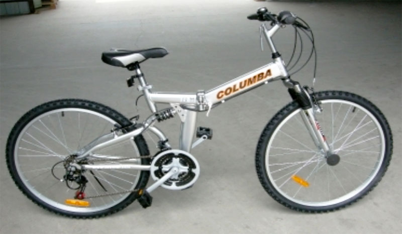 Columba folding bike ready to go