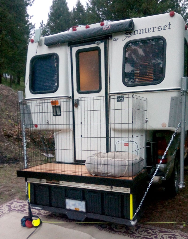 Dog Pen Back Of Camper