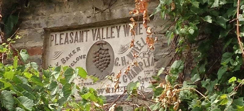 Pleasant Valley Wine Sign