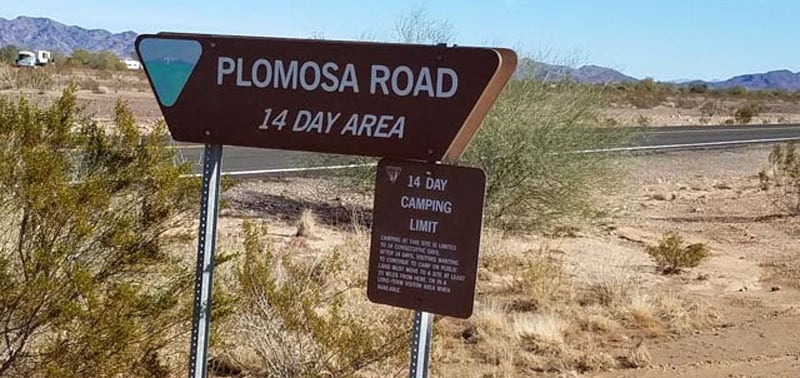 Plomosa Short Term Visitor Area