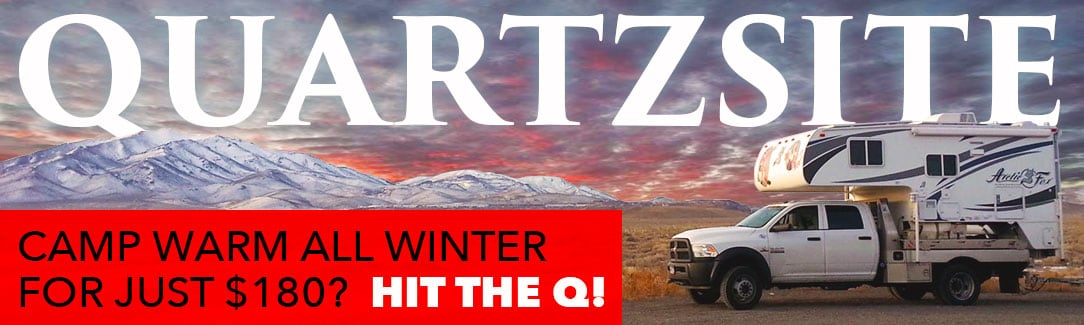 Quartzsite Winter Camping