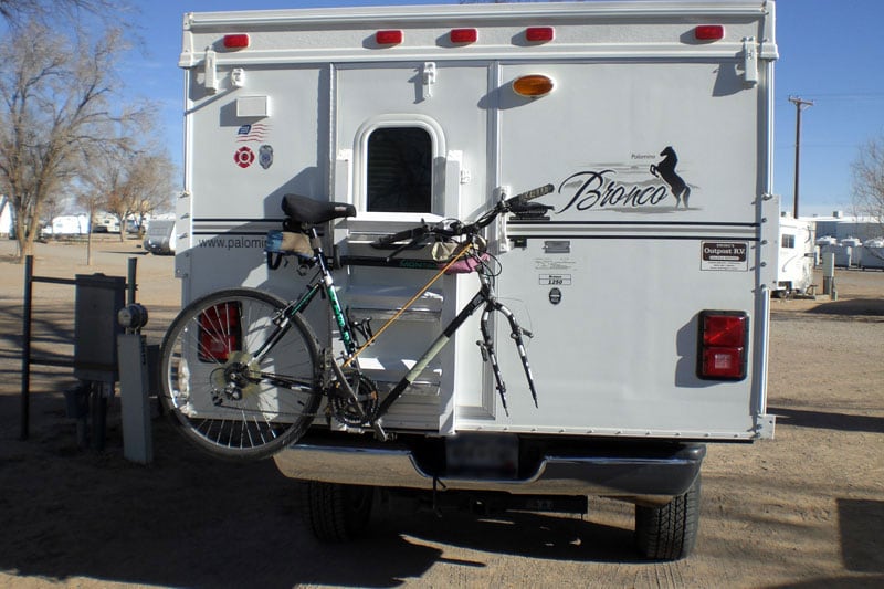 Schwinn Montague Bicycles On Popup Camper