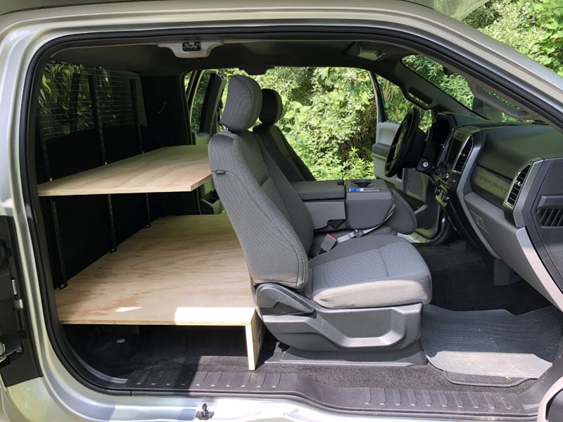 Truck Storage Shelf Added