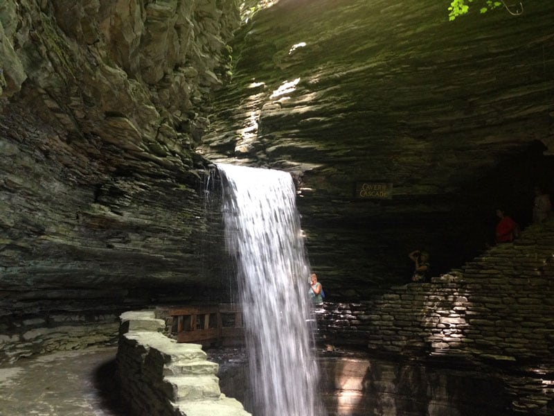 Watkins Glen Waterfall Cavern Cascade