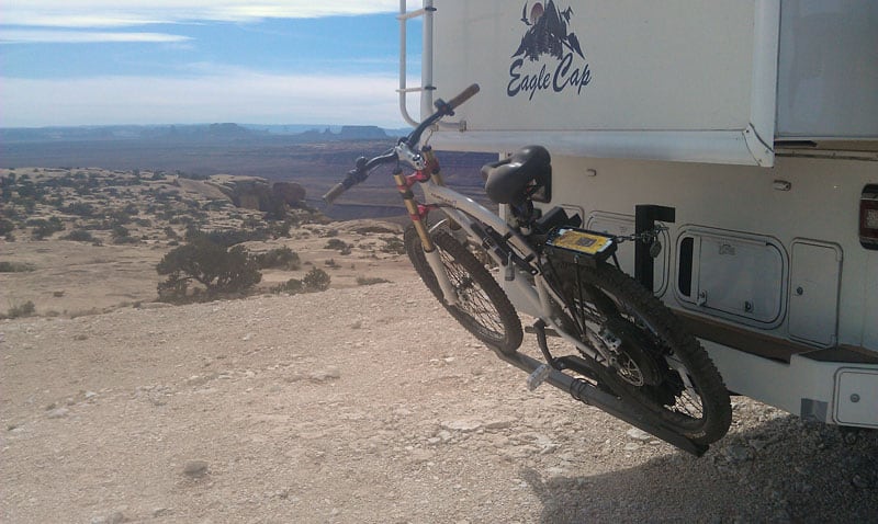 Electric Bike On Custom Rear Rack