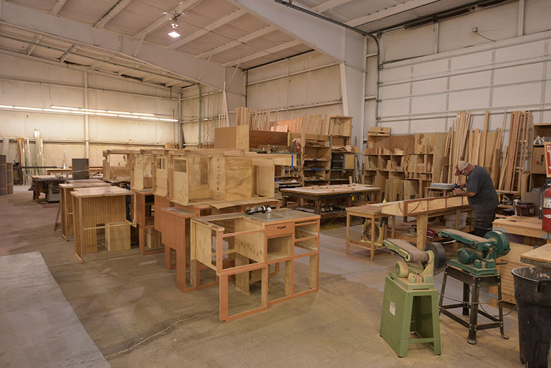 Alaskan Campers Cabinetry Area