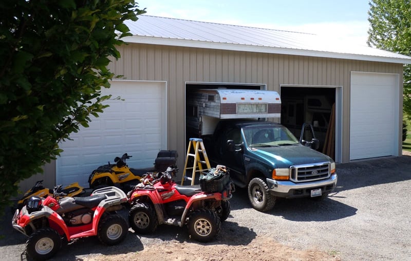 Bell Camper In Garage On Truck