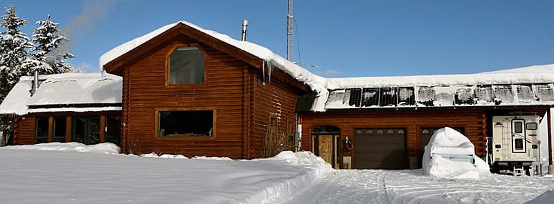 Camper Covered In The Snow