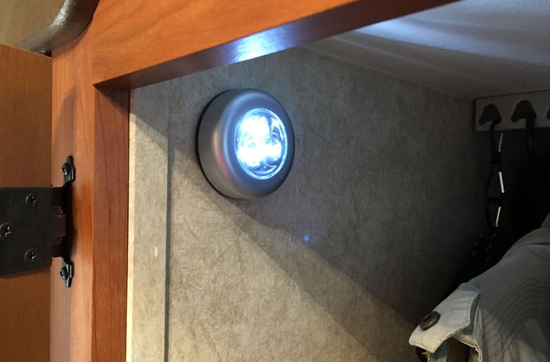 Motion Puck Light In Closet