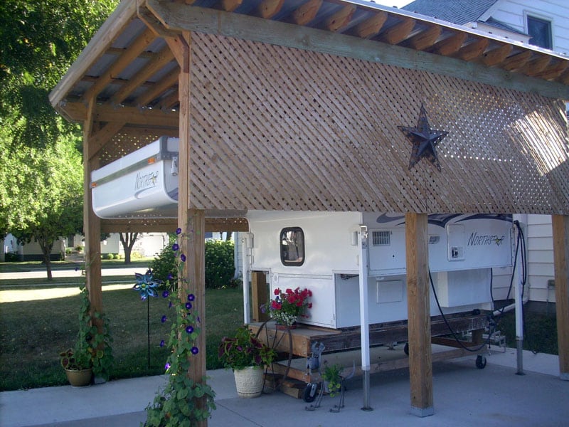 Pergola Type Building For Northstar Camper