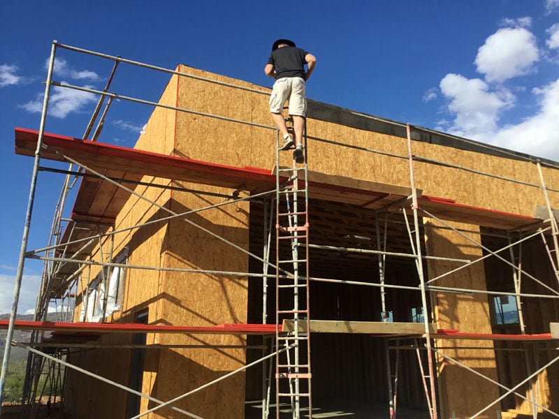 RV Garage In Construction