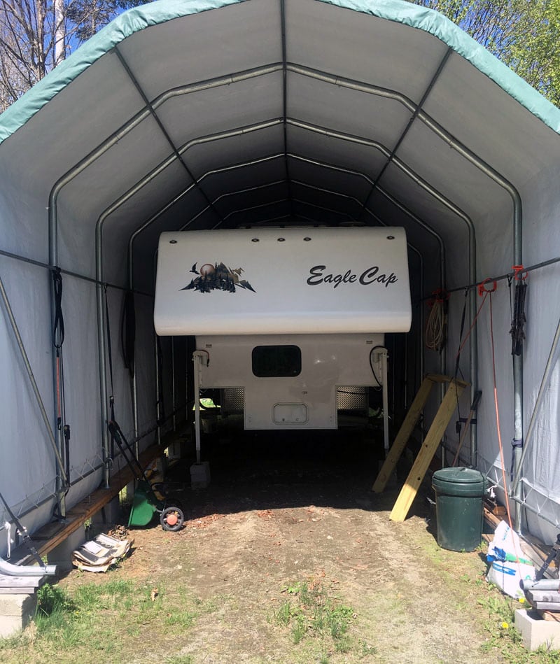 travel trailer camper shelter