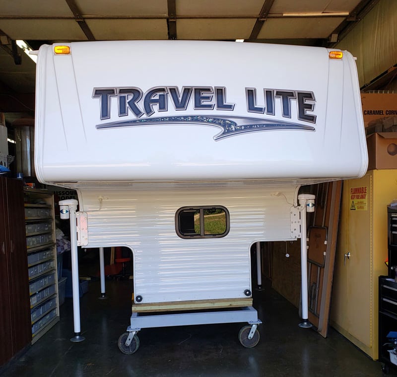 Travel Lite Camper In Garage