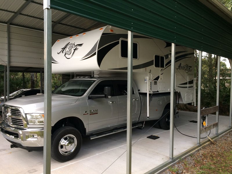 19 Portable and Permanent RV Shelters For Campers