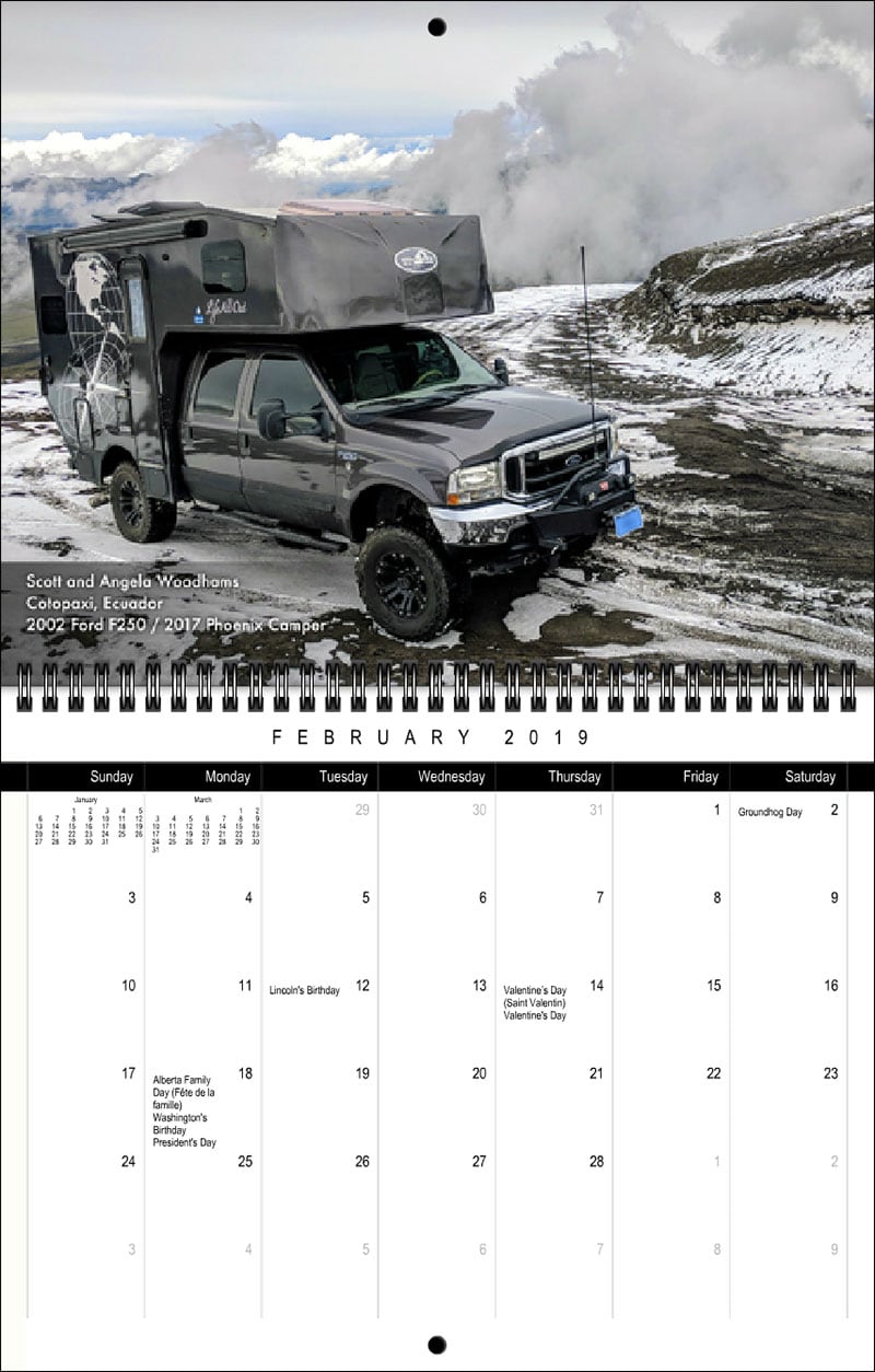 2019 TCM Calendar February