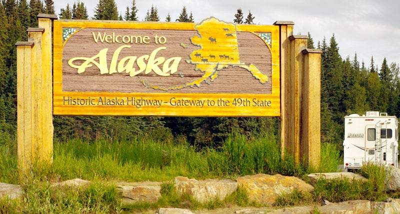 Alaska Sign Photo Lance