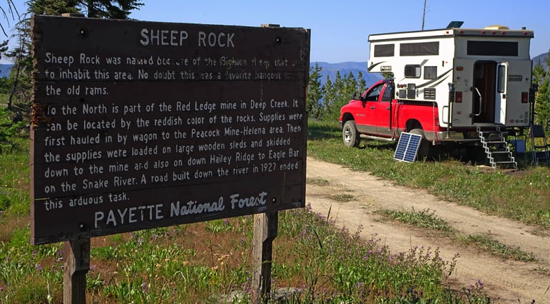 Sheep Rock Payette National Forest