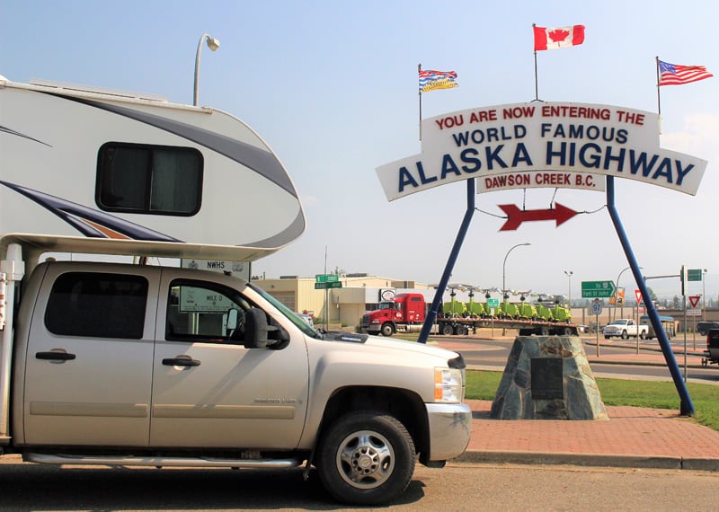 Start Of The Alaska Highway Sign Rhodes