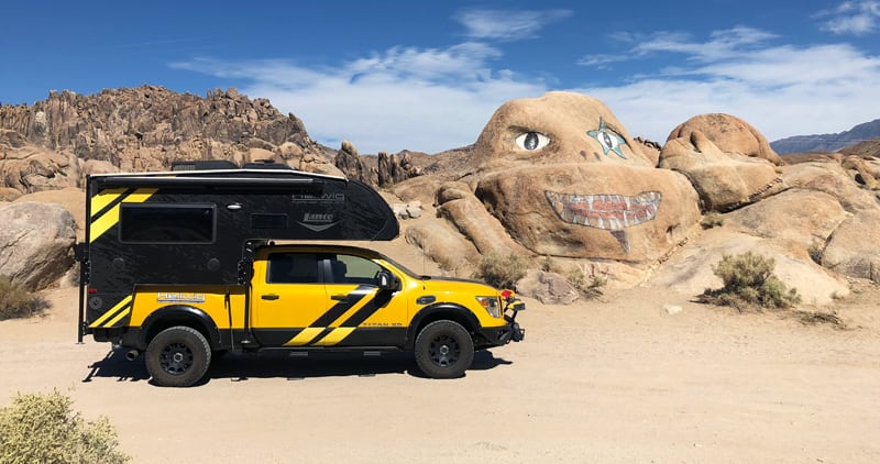 Alabama Hills Painted Face Near Entrance