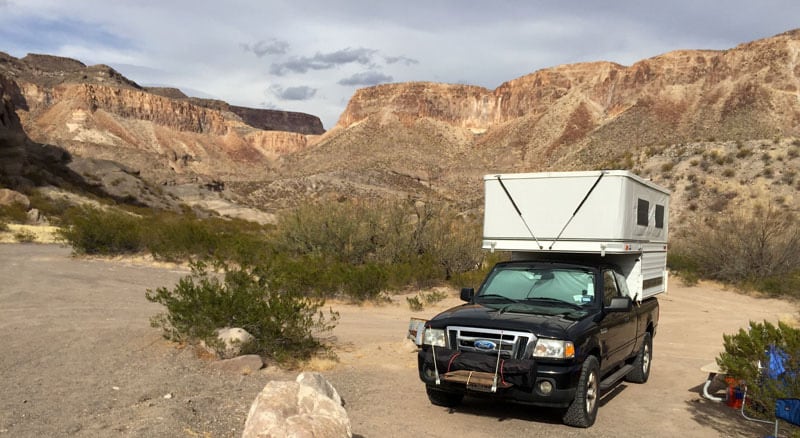 Arenosa Campground Big Bend Ranch SP Texas