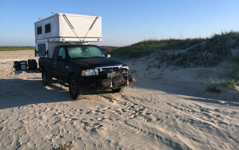 Driving On Matagorda Beach Texas