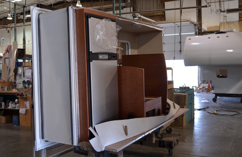 Station Refrigerator On A Slide