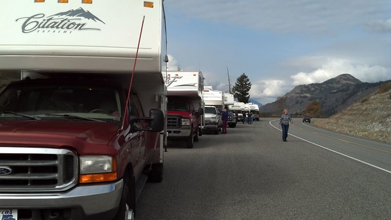 Truck Camper Caravan In Washington