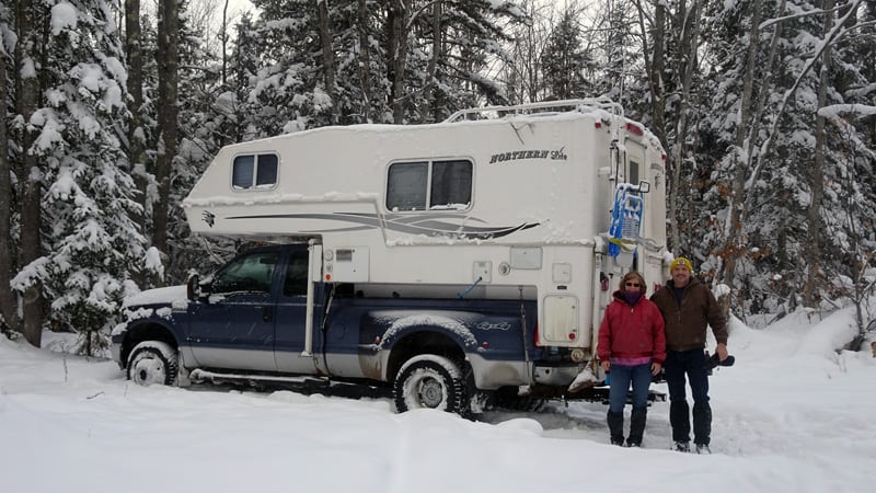 Winter Camping Using Plumbing