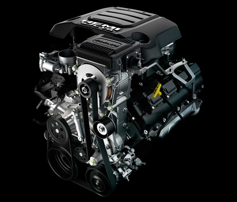 Ram 1500 Hemi 5.7-liter V-8 engine with eTorque