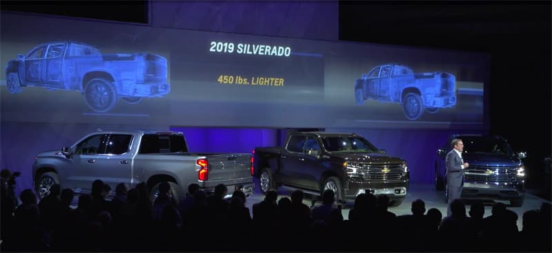 2019 Silverado 450 Pounds Lighter