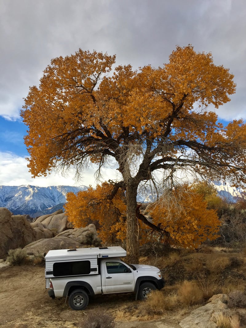 Campsite At Alabama Hills Before Setting Off