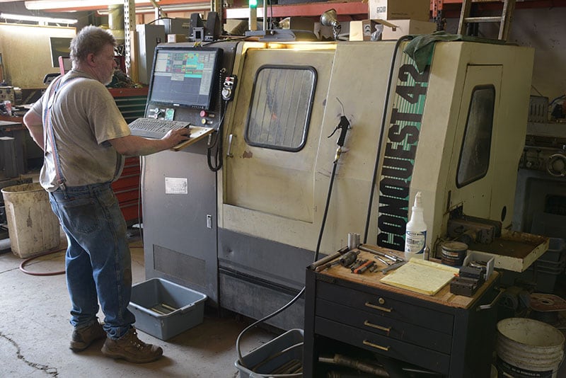 Stable Camper Factory Lathe In Operation