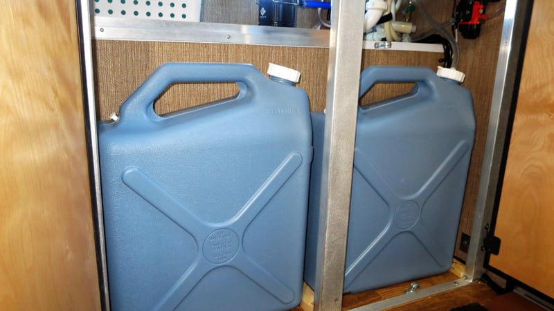 -gallon fresh water containers