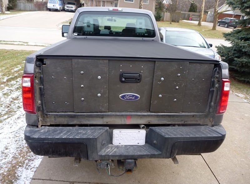 Wooden Tailgate Ford Truck Installed