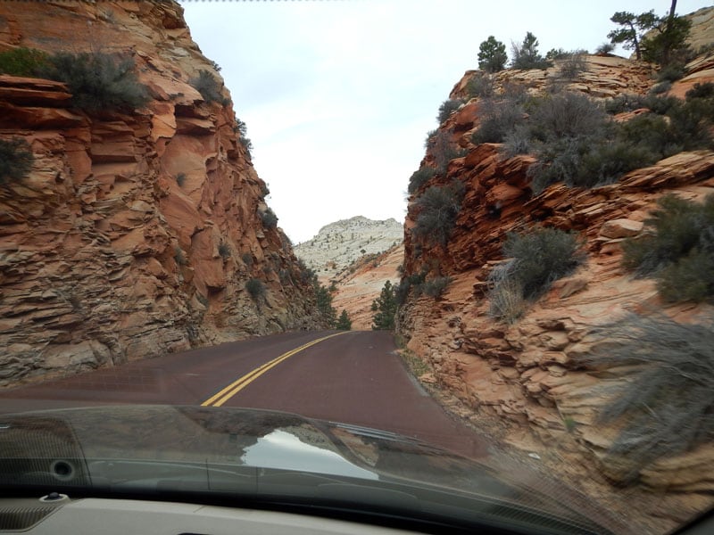 Zion Drive Through Utah