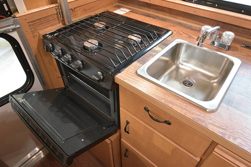 Alaskan Camper Kitchen Oven And Sink