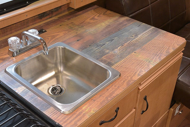 Alaskan Camper Kitchen Sink Counter